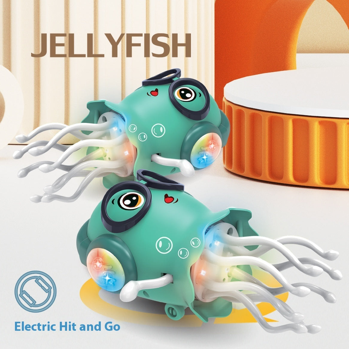 Playful Interactive Dancing JellyFish
